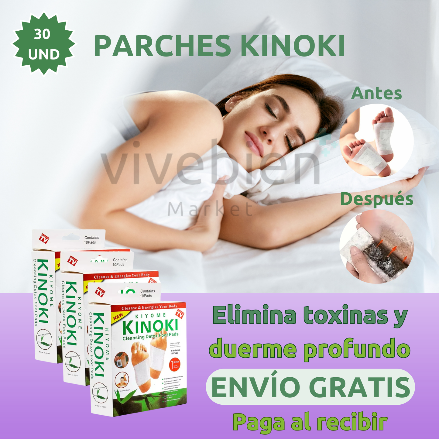 Parches Advanced Kinoki™ || Pack 30 unidades